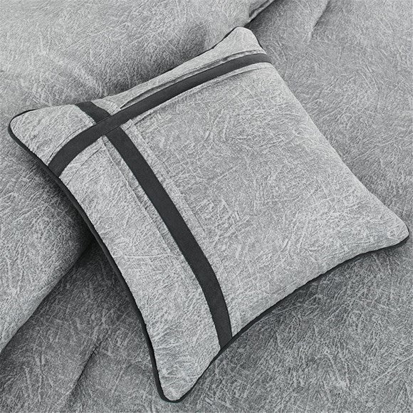 Madison Park Microsuede Printed 7-Piece Comforter Set, King