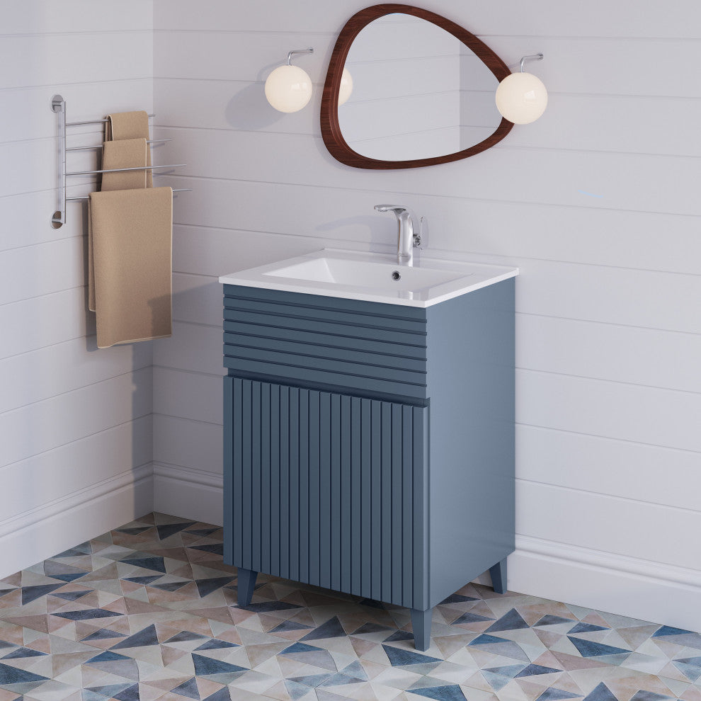 Bernay 24" Bathroom Vanity, Heather