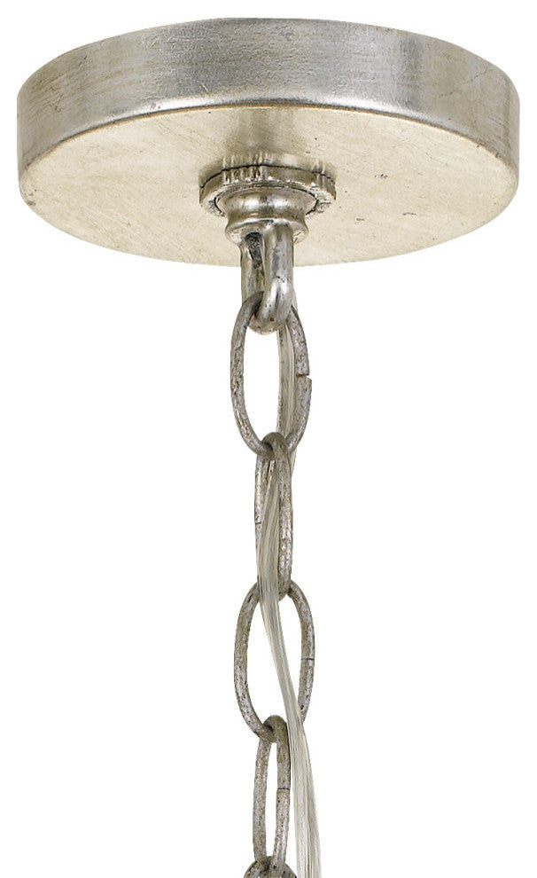 Brielle 4 Light Antique Silver Chandelier