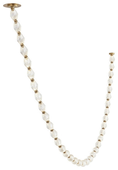 Visual Comfort Modern Collier LED Chandelier, Polished Nickel