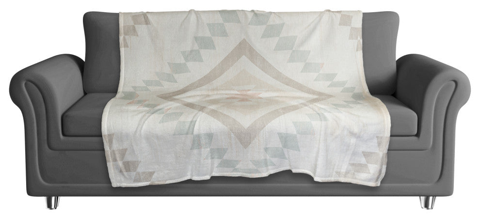 Pastel Tribal Pattern 50x60 Coral Fleece Blanket