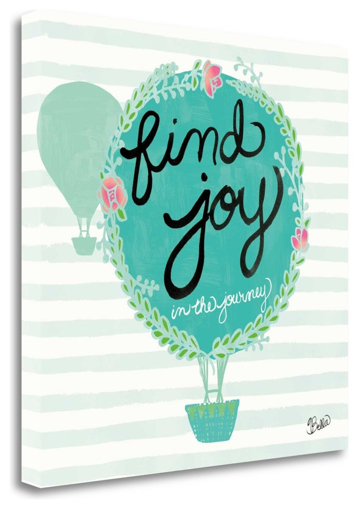 "Find Joy" By Studio Bella, Giclee Print on Gallery Wrap Canvas, Ready to Hang