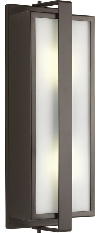 Diverge Collection 2-Light Medium Wall Lantern, Architectural Bronze