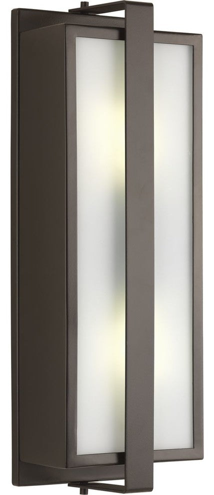 Diverge Collection 2-Light Medium Wall Lantern, Architectural Bronze