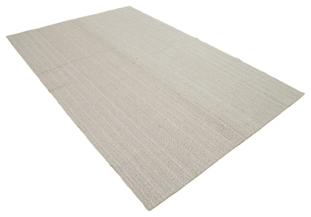 Rug N Carpet - Handmade Turkish 5' 11'' x 8' 10'' Modern Design Wool Kilim Rug