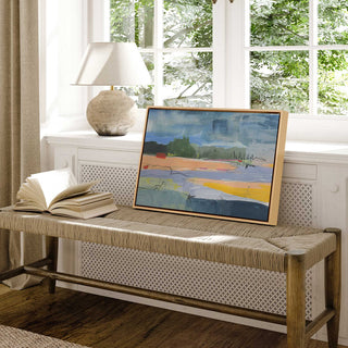 "Evening Radiance" - Abstract Interpretation of Dusk Canvas Art