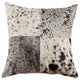 HomeRoots 18" x 18" x 5" Brilliant White Torino Kobe Cowhide Pillow