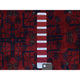 Red Hand Knotted Soft Shiny Wool Afghan Khamyab Geometric Design Rug, 10'x12'10"