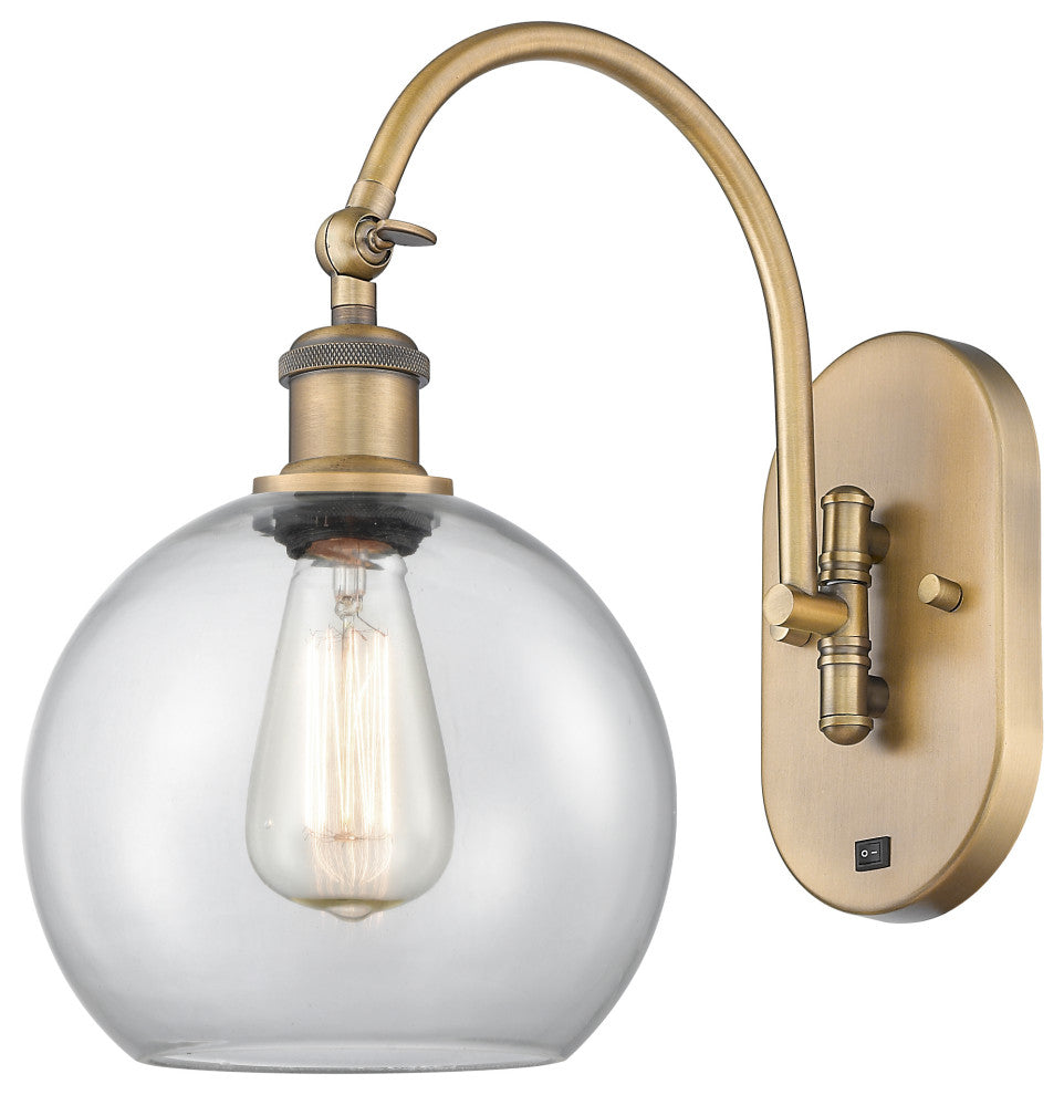 Innovations 518-1W-BB-G122-8 1-Light Sconce, Brushed Brass