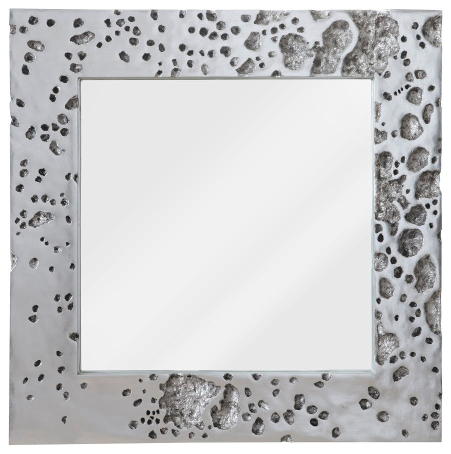 Splotch Mirror, Silver Leaf