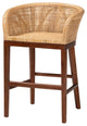 Nannie Natural Rattan Collection, Natural Brown/Walnut Brown, Counter Stool