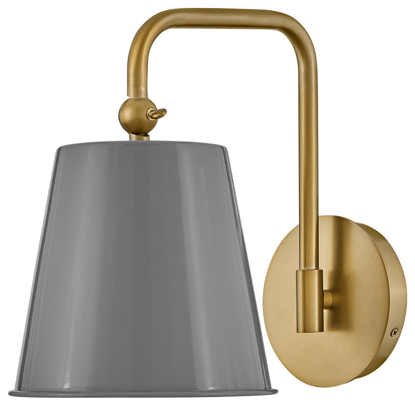 Lark Blake 11.5" Single Articulating Sconce, French Grey