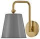 Lark Blake 11.5" Single Articulating Sconce, French Grey