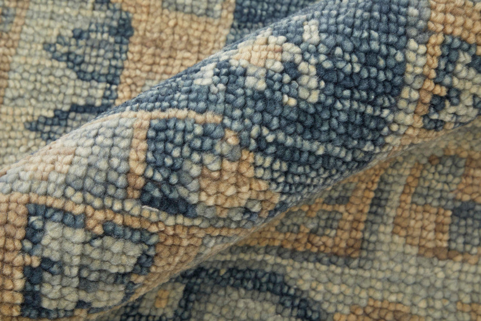 Foxboro R6943 Traditional/Classic Area Rug, Blue/Ivory, 12'x15'