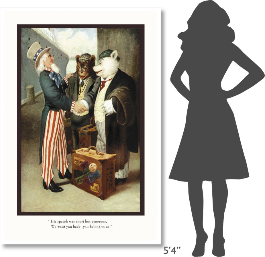 "Teddy Roosevelt's Bears: You Belong to Us" Paper Print by R.K. Culver, 42"x62"