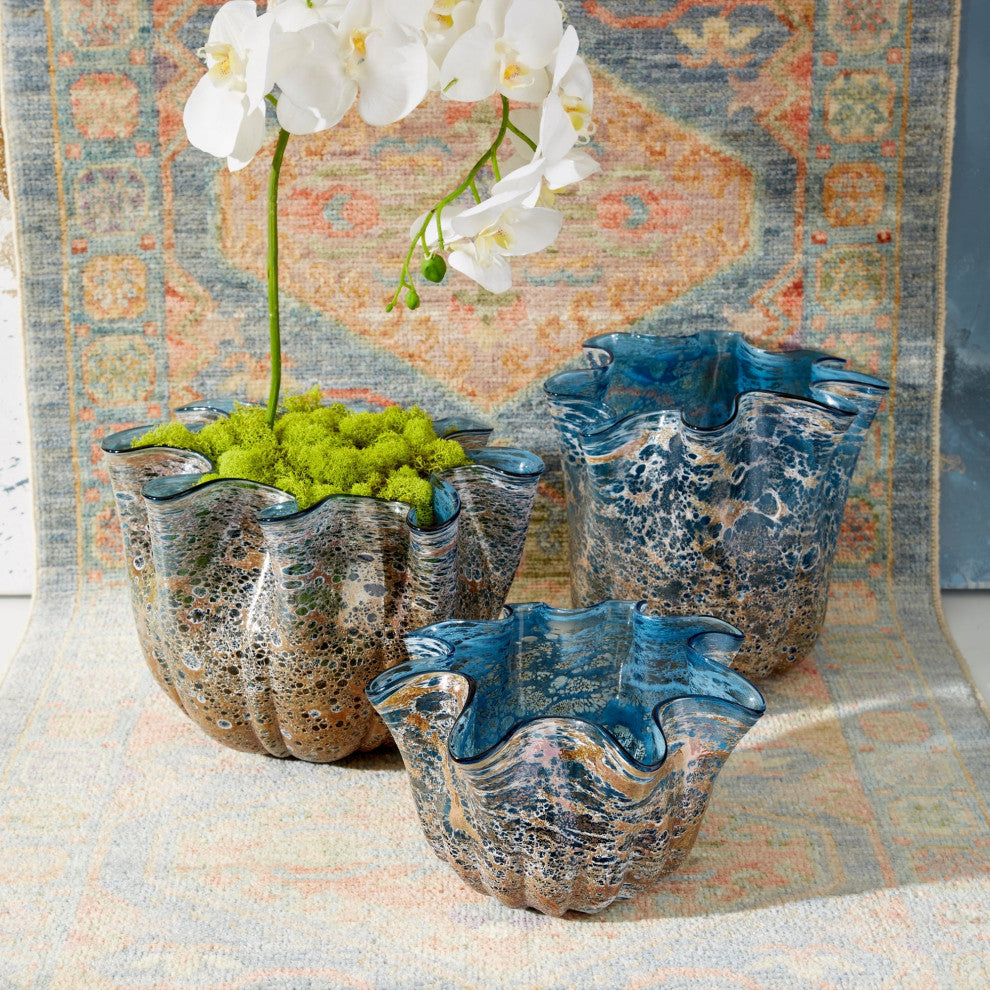 Meduse Vase, Blue Medium