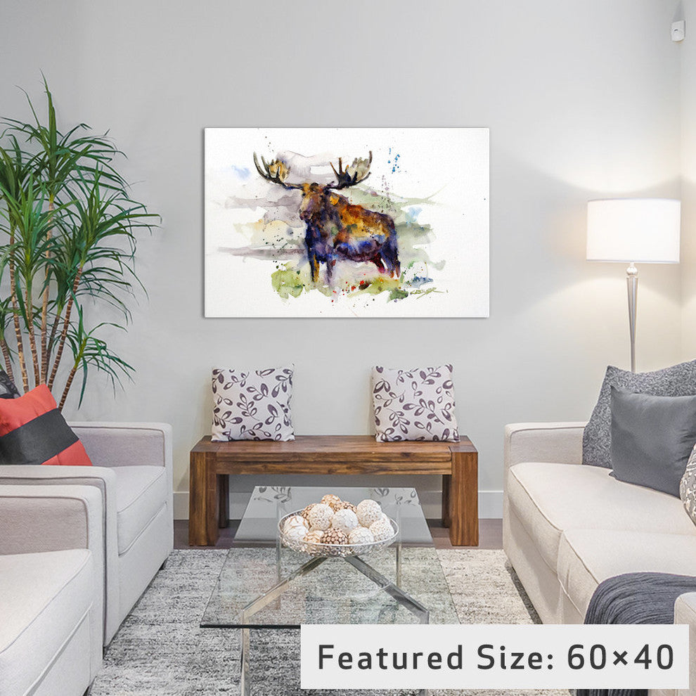 "Elk" Print by Dean Crouser, 18"x12"x1.5"