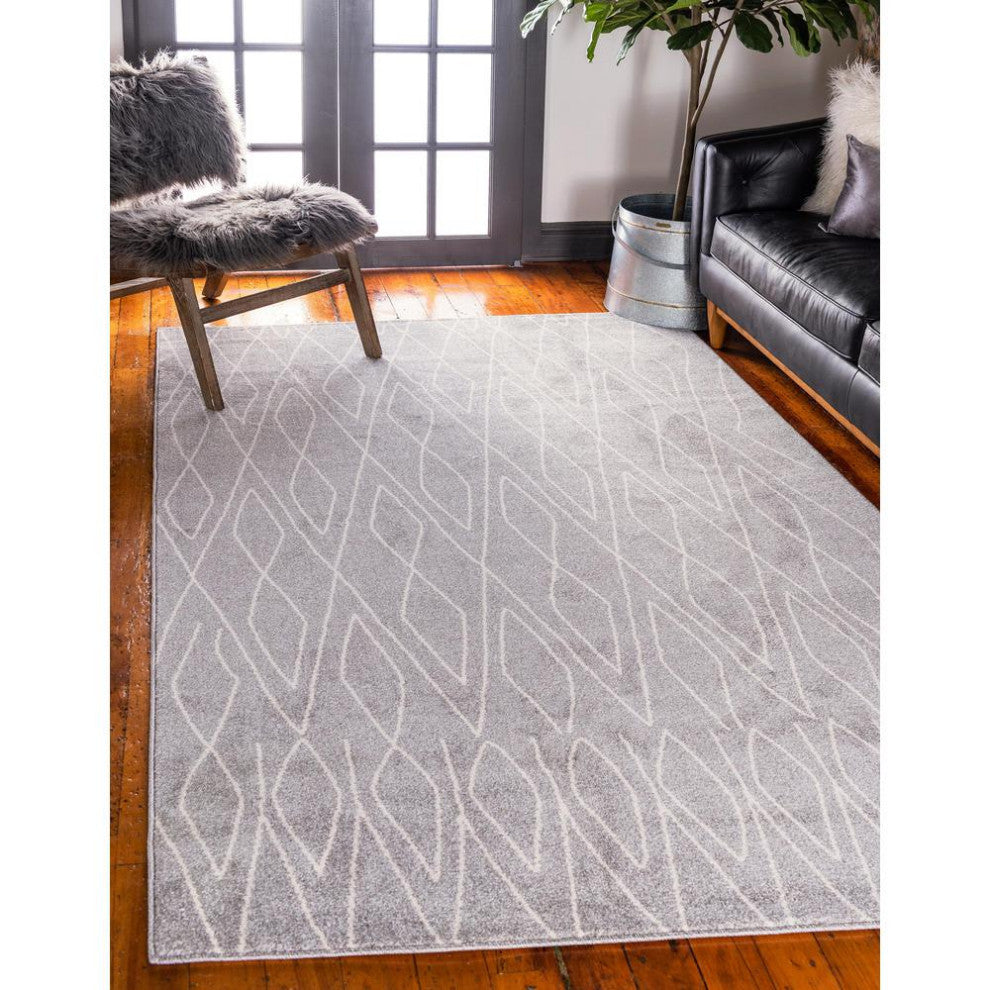 Rug Unique Loom Fez Gray Rectangular 3' 3 x 5' 3