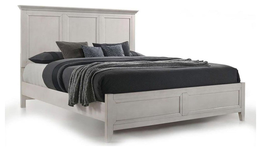 San Mateo Complete Standard Bed, Rustic White, King