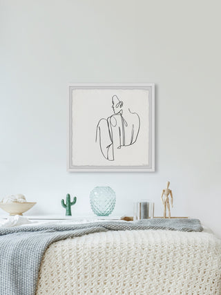 "On the Floor" Framed Painting Print, 12x12