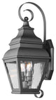 Livex Lighting 2 Light Black Outdoor Wall Lantern - 2602-04