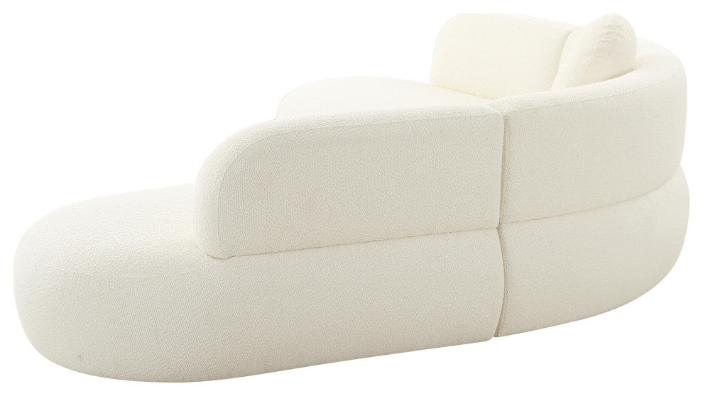 Broohah Cream Boucle Sectional