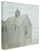 Misty Morning Farmhouse Painting XL Stretched Canvas Wall Art, 30"x30"