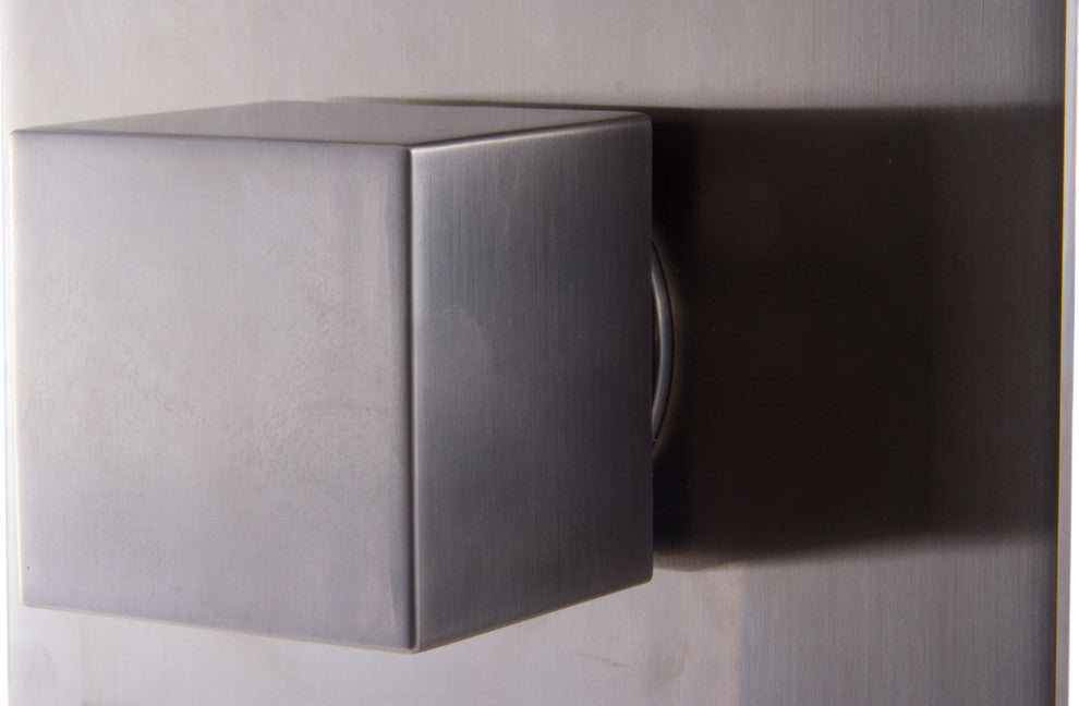 ALFI brand AB2701-BN Brushed Nickel Square 2 Way Thermostatic Shower Mixer