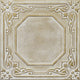 20"x20" R32 Styrofoam Ceiling Tile, White Brass