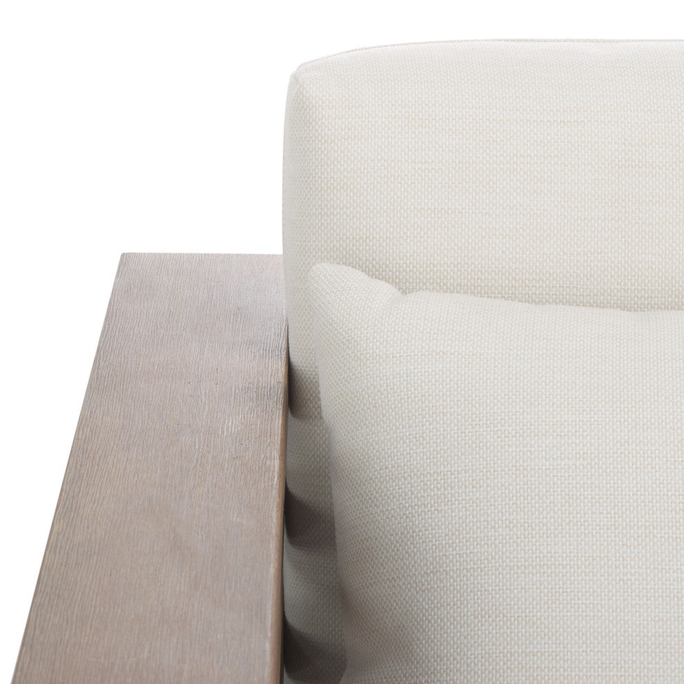 Safavieh Couture Indoor-Outdoor Tortuga Patio Sofa, Natural/White