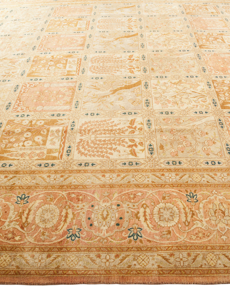 Genesis, One-of-a-Kind Hand-Knotted Area Rug Pink, 8'1"x9'10"