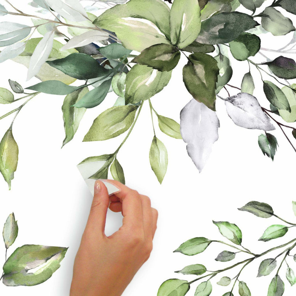 Watercolor Floral Arrangement Peel And Stick Giant Wall Decals