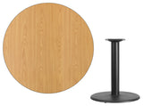 Round Natural Table Top XU-RD-42-NATTB-TR24-GG