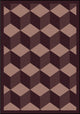 Kaleidoscope Rug, Highrise, 5'4"x7'8", Plum