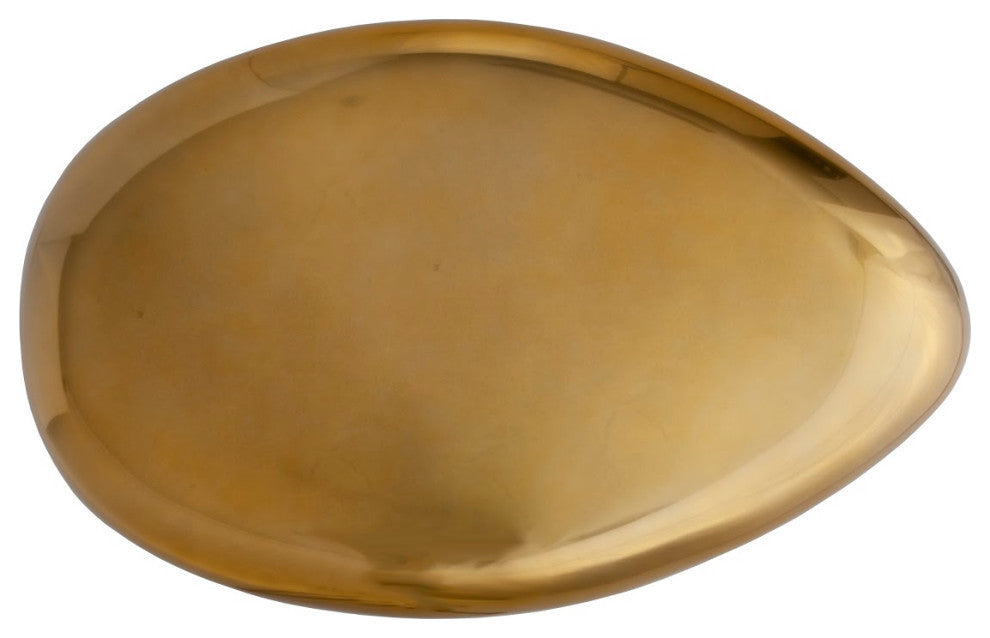 River Stone Coffee Table, Liquid Gold, Small