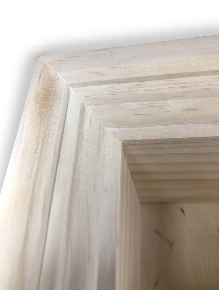 Tampa Recessed Solid Wood Toilet Paper Holder 7 x 8.5, Unfinished