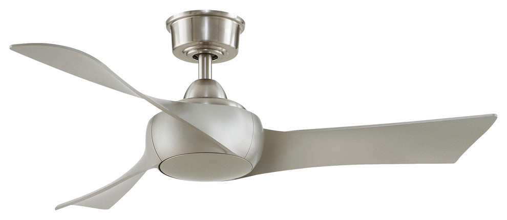 Fanimation Wrap Custom Ceiling Fan Brushed Nickel, 44"
