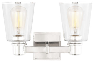 Visual Comfort Studio CV1032PN 2-Light Bath Vanity, Alessa