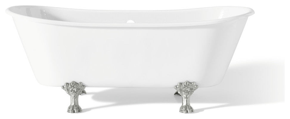 Cheviot Products Winchester Cast Iron Bathtub, White, Chrome