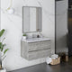 Fresca Formosa Modern 30" Ash Wall Hung Single Sink Vanity Set, Faucet Fft3111ch