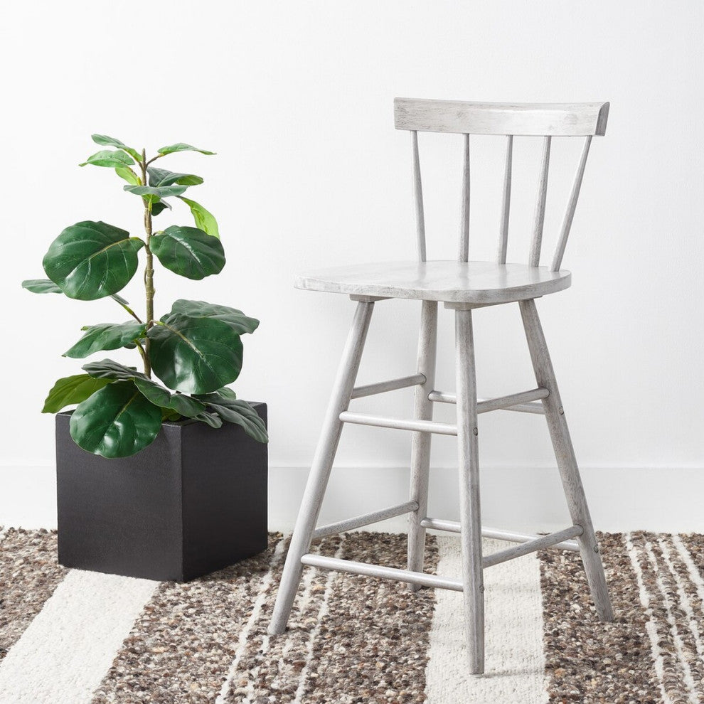 Safavieh Tally Wood Counter Stool, Grey