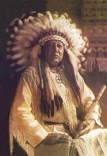 Thunderbird - Cheyenne Chief- Canvas Poster 20" x 30"