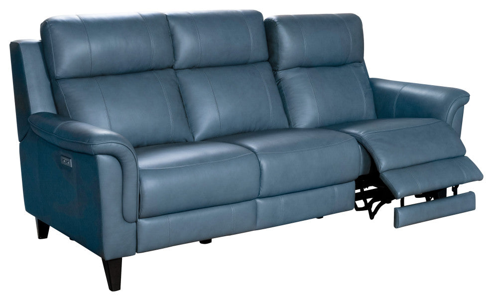 Kester Power Reclining Sofa w/Power Head Rests, Masen Bluegray