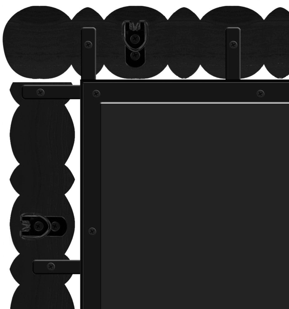 Aubrey Mirror, Black, 26" W x 2" D x 36" H