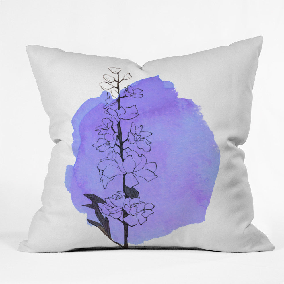 Deny Designs Morgan Kendall Delphinium Outdoor Throw Pillow