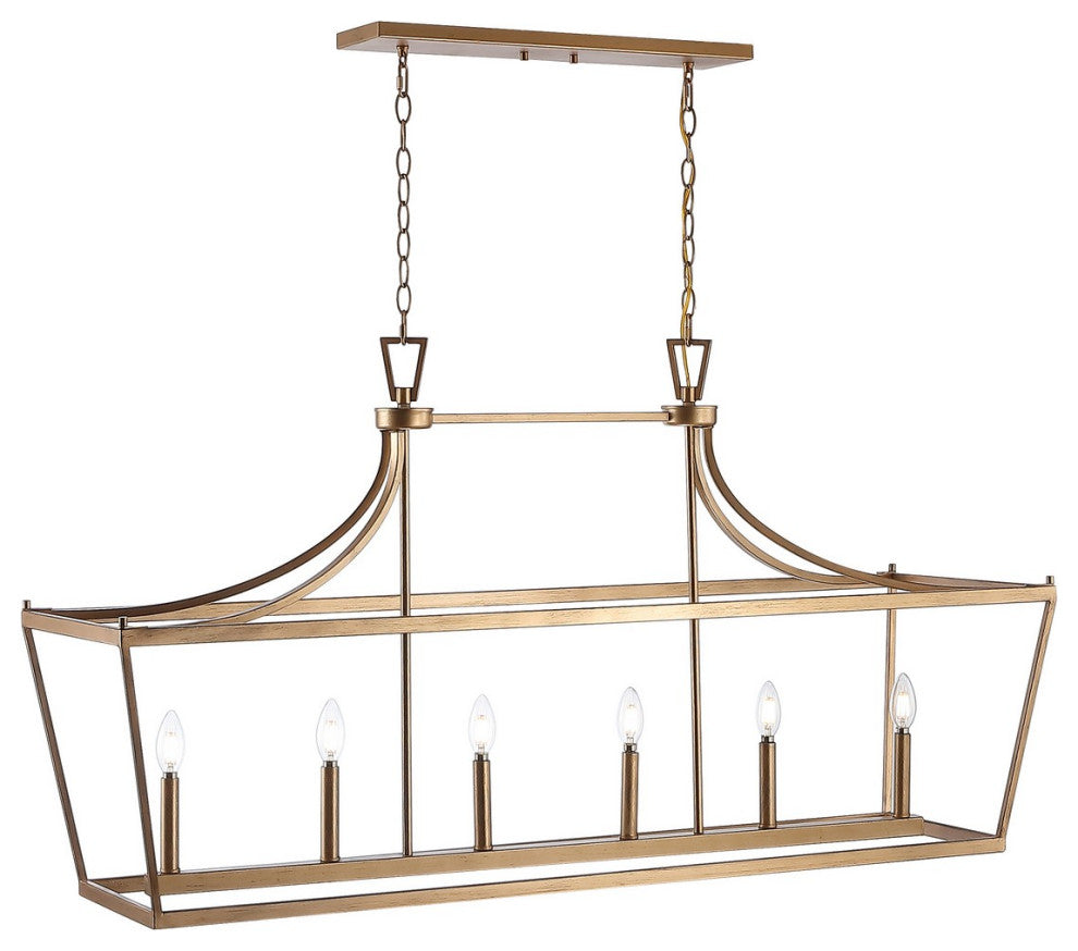 Safavieh Aroris 6 Light Pendant Gold Painted