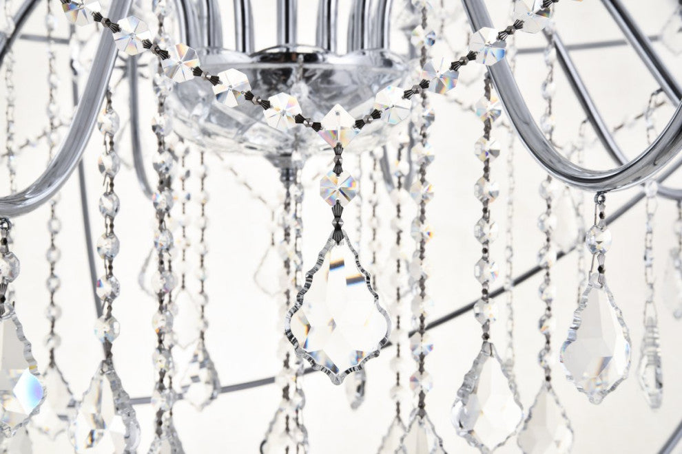 Cory 12-Light Chrome Crystal Pendant