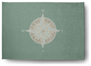 5' x 7' Compass Nautical Indoor/Outdoor Rug, Sage