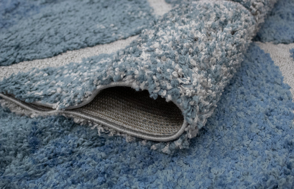 Noori Rug High-low Theron Blue/Grey Rug