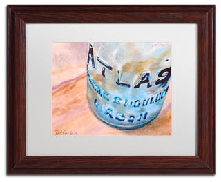 'Atlas Jar' Art, 11x14, Wood Frame, White Mat